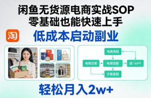 2026闲鱼无货源副业教程:零基础入门,月入2万实战指南-元界资源网