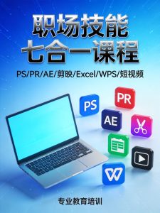 职场必备！零基础入门PS/PR/AE/剪映/Excel/WPS七合一技能教程（600课完整版）-元界资源网